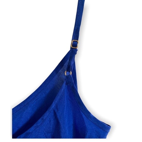 J.Crew 100% Silk Royal Blue Spaghetti strap Camisole Top Size XXS Bella Elena - Picture 3 of 7